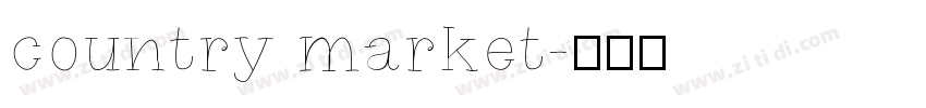 country market字体转换